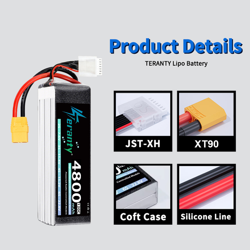 TERANTY 6S 4800mAh Lipo Batter - Drone Battery 6S 评论和价格
