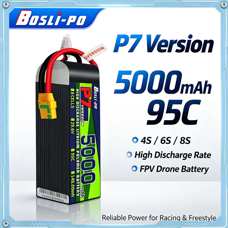 Boslipo P7 Version 5000mAh 95C - Drone Battery 6S 评论和价格