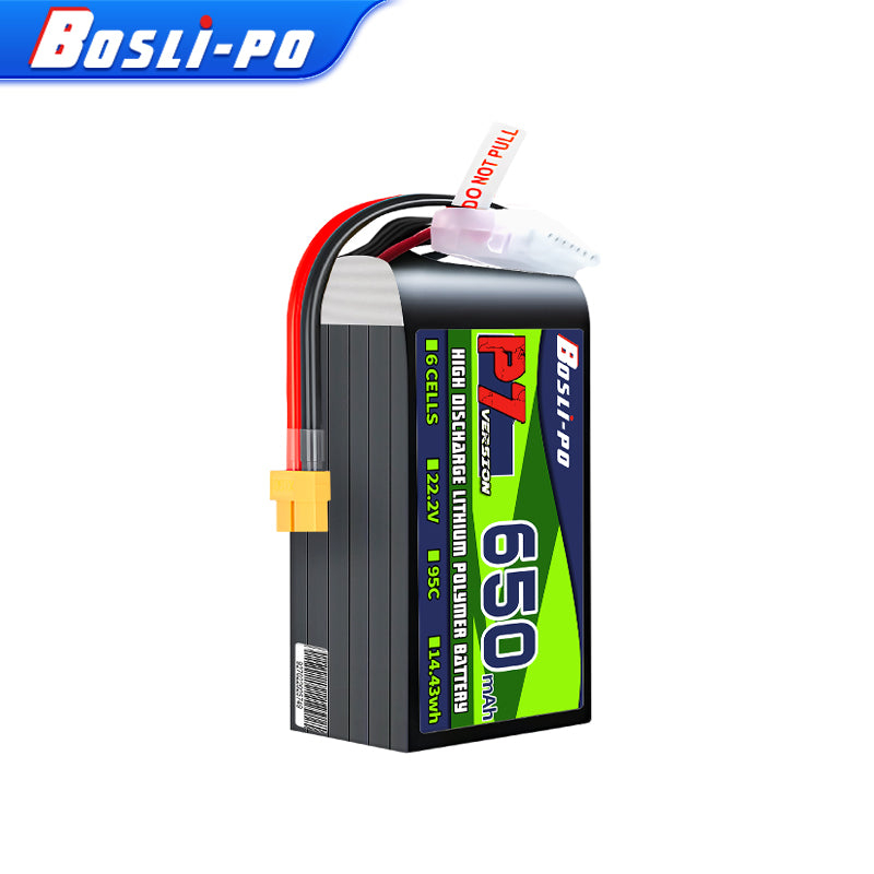 Boslipo P7 Version 650mAh 95C  - Drone Battery 6S 评论和价格
